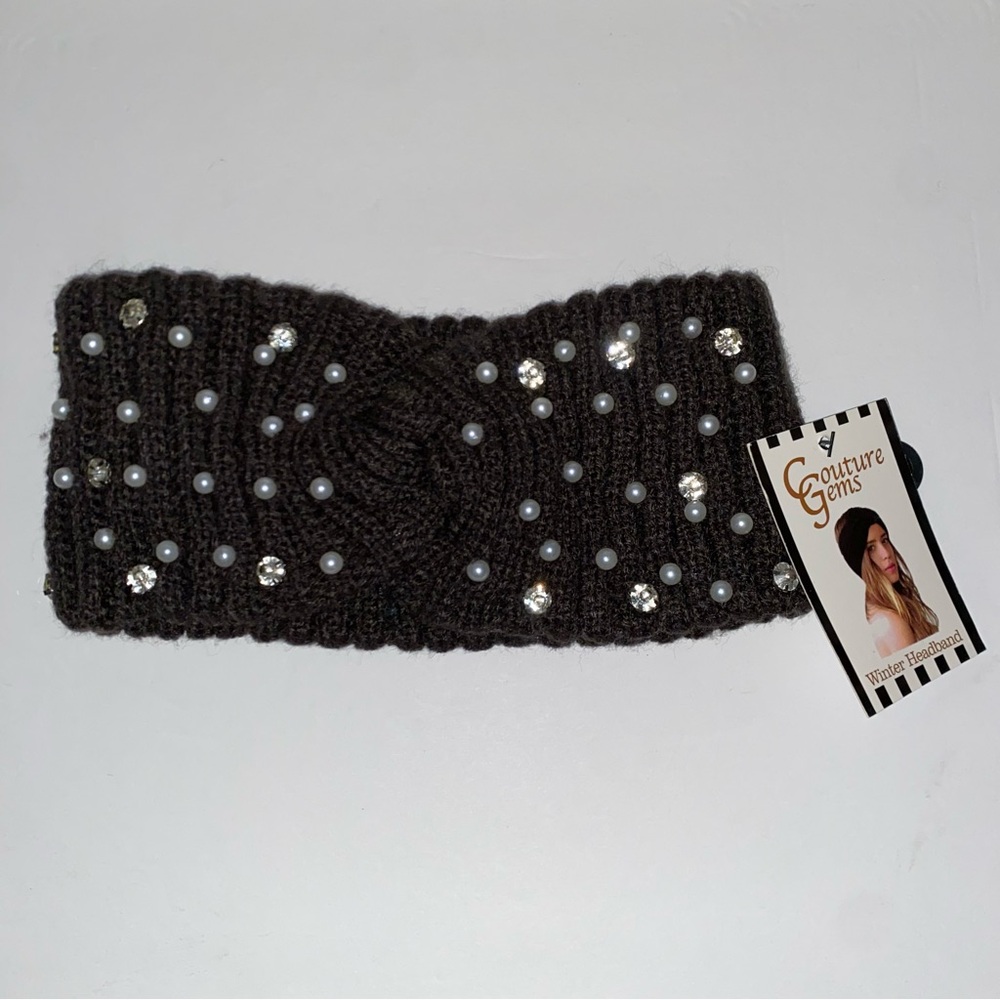 Couture Gems Headband with Pearls and Rhinestones